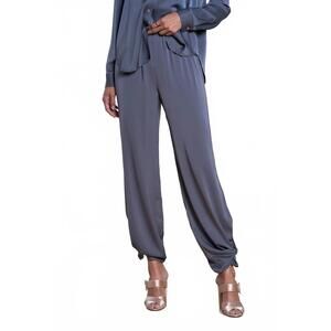 NEW NOUVELLE / SILK95FIVE women's pondy wide-leg pants in fonce